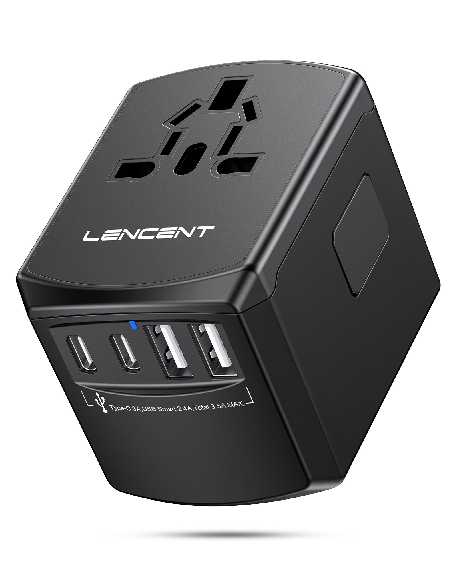 LENCENT Universal Travel Power Adapter, International AC Plug Adaptor
